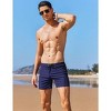 AI'MAGE Men's Swim Trunks Quick Dry Swim Briefs Bathing Suit Zip Pockets Swimwear with Mesh Lining - 2 of 3