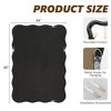 Beautyolove 24 in. W x 36 in. H Rectangle Black Wood Framed Wavy Wall Mirror - 2 of 4