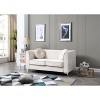 TiramisuBest Stylish Navy Blue Loveseat, Modern Upholstered Sofa Perfect for Contemporary Homes - 3 of 4