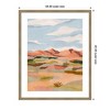 Kate and Laurel Framed Art Southwestern Dreams l by Nikita Jariwala, 34x42, Woodgrain Stripe Mocha - 2 of 4