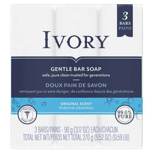 Ivory Gentle Bar Soap Original Scent 3.17 Oz., 3 Count - image 1 of 4