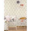 RoomMates Trellis Peel & Stick Wallpaper Gold: Removable Vinyl, Self-Adhesive, Geometric Modern Design, 28.2 Sq Ft Coverage - image 3 of 4