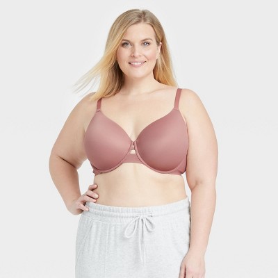 Women's Back Smoothing Bra - Auden™ Mauve 44d : Target