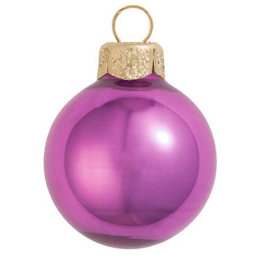 Northlight 8ct Dusty Pink Shiny Glass Christmas Ball Ornaments 3.25" (80mm)