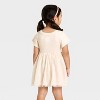 Toddler Girls' Short Sleeve Sparkle Ribbed Tulle Dress - Cat & Jack™ - 2 of 3