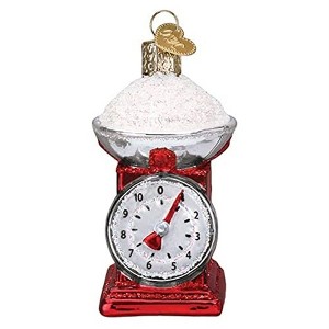 Old World Christmas Blown Glass Ornament for Christmas Tree, Kitchen Scale - 1 of 4