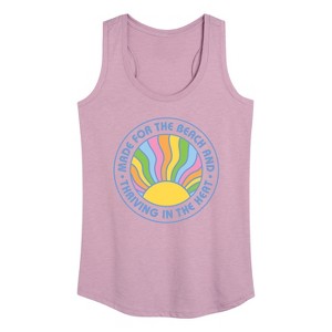 Women's - Instant Message - Made for The Beach & Thriving in the Heat Graphic Racerback Tank - 1 of 4