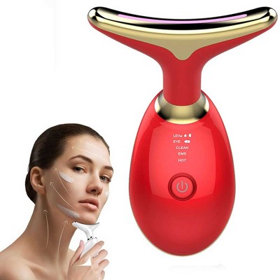 YEVYO Neck Face Massager Face Sculpting Tool 3 Colour Modes and Vibration for Facial Massager for Double Chin