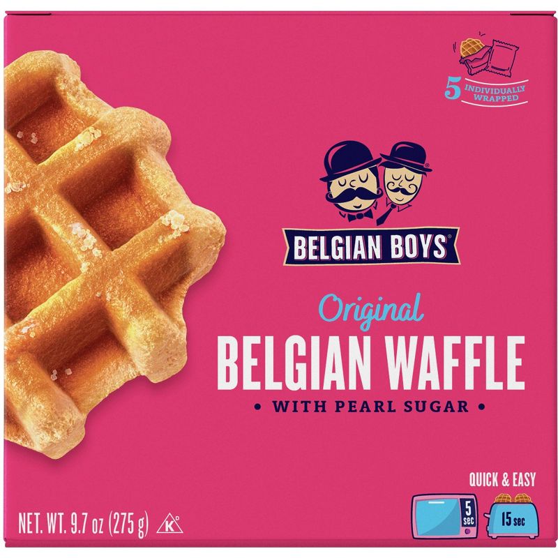 Belgian Boys Original Belgian Waffles - 9.7oz/5ct, 1 of 13