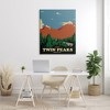Stupell Industries Visit Twin Peaks Mountain Landscape Canvas Wall Art - 2 of 4