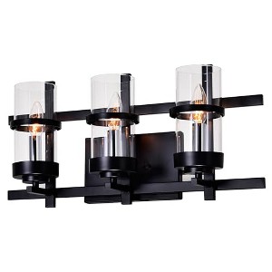 CWI Lighting Sierra 3 Light Wall Sconce With Black Finish - 1 of 4