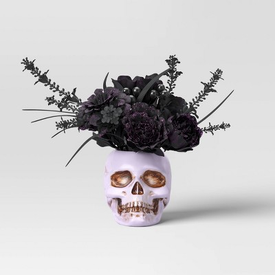 15" Large Faux Creepy Artificial Skull Plant - Hyde and EEK! Boutique™