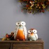 Terra Cotta Owl Figurine with Glazed Accents (Set of 4) - 2 of 4