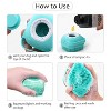 BABYYER Pet Grooming Bath Massage Brush with Soap and Shampoo Dispenser Soft Silicone Bristle for Long Short Haired Dogs Cats Shower - 3 of 4