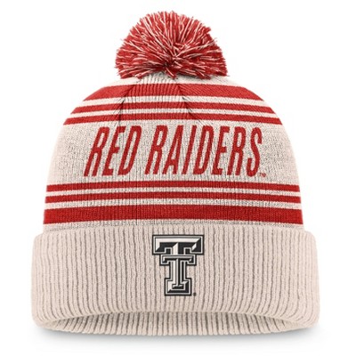 NCAA Texas Tech Red Raiders Cuffed Pom Beanie