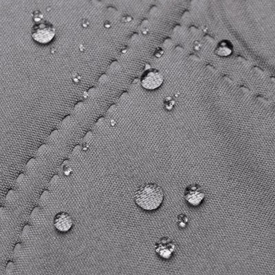 Gray Quilted Twill Waterproof Large Bed Protector