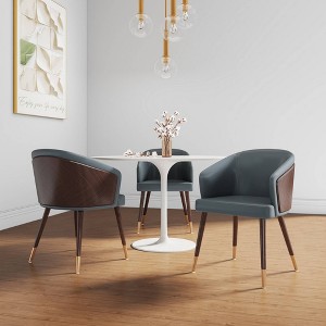Set of 2 Reeva Modern Leatherette Upholstered Dining Chairs - Manhattan Comfort - 1 of 4