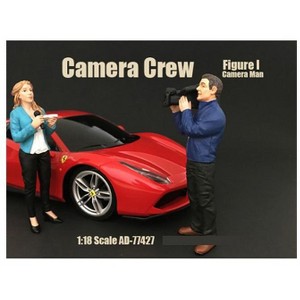 Camera Man Figurine I "Camera Crew" for 1/18 Scale Models by American Diorama - 1 of 3