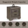 NicBex Nightstand with Drawers,Side Table with Wood Tapered Legs and Finish,Modern Bedside Table for Bedroom,Living Room - 2 of 4