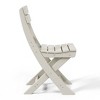 WestinTrends Malibu HDPE Outdoor Patio Modern Folding Dining Chair - 4 of 4