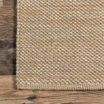 Nuloom Alessi Hand Woven Cotton Indoor Area Rug, 8' 6" x 11' 6", Beige