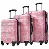 Whisen 3-Piece Hardside Luggage Set with 20"/24"/28" Printed Spinner Suitcases, TSA Lock and Impact-Resistant Design - 2 of 4