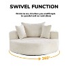 CAVINAS 55''L Chenille Swivel Sofa Chair Fluffy Sleeper 360 Degree Swivel Chair with Pillows for Living Room - 4 of 4