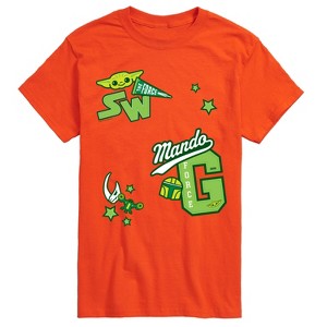 Men's - Star Wars - The Mandalorian Mando Letterman Short Sleeve Graphic T-Shirt - 1 of 4