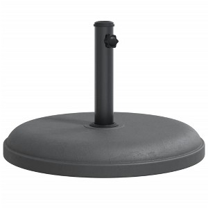 vidaXL Parasol Base Dark grey Plastic, concrete, Iron tube 55.1 lb - 1 of 4
