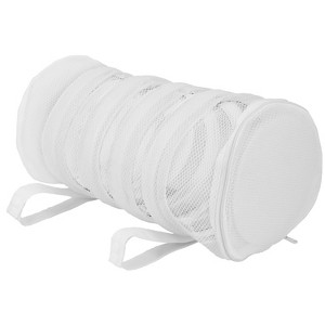 Garnen Shoe Washing Bag, Reusable Sneaker Shoe Laundry Bags for Washer Dryer Machine, Durable Mesh Washing Bag for Running Shoes, Socks, Bras, White - 1 of 4