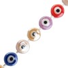Crystal Lane DIY Designer 7in Bead Strand Ceramic Flat Round Eye Mixed Colors 10x6mm - 4 of 4
