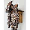 Eight Day Cuckoo Clock With 13 Inch Height Five Hand-Carved Maple Leaves and One Bird By River City Clocks - 3 of 4