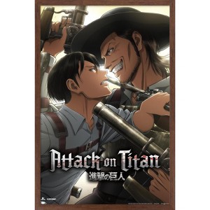 Trends International Attack on Titan: Season 3 - Stalemate Framed Wall Poster Prints - 1 of 4