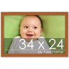 PosterPalooza | Modernist Brown Picture Frame - UV Acrylic, Backing Board, Hanging Hardware Included - 2 of 4