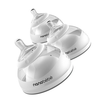 Image of nanobebe Breast Milk Baby Bottle - 3pk/15oz Gray