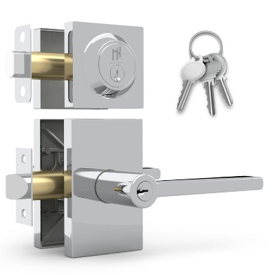 Mega Handles Glamor Entry Combo, Keyed Door Handle & Single Cylinder ...