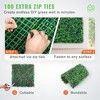 VEVOR 12 Piece 20 x 20 Inch 1.6 Inch Thick Artificial Boxwood Grass Wall Panels for Indoor and Outdoor Use, Covers 33 Square Feet, Green - 4 of 4