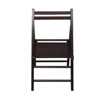 2pc Classic Solid Wood Folding Chair Set - Flora Home