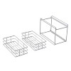 Honey-Can-Do Flat Wire Sliding Basket Organizer - White: Kitchen Organizer, Under Sink Storage, Steel, 12" H x 14" W x 8" D - image 4 of 4