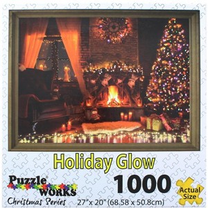 Puzzleworks Holiday Glow 1000 Piece Jigsaw Puzzle - 1 of 4