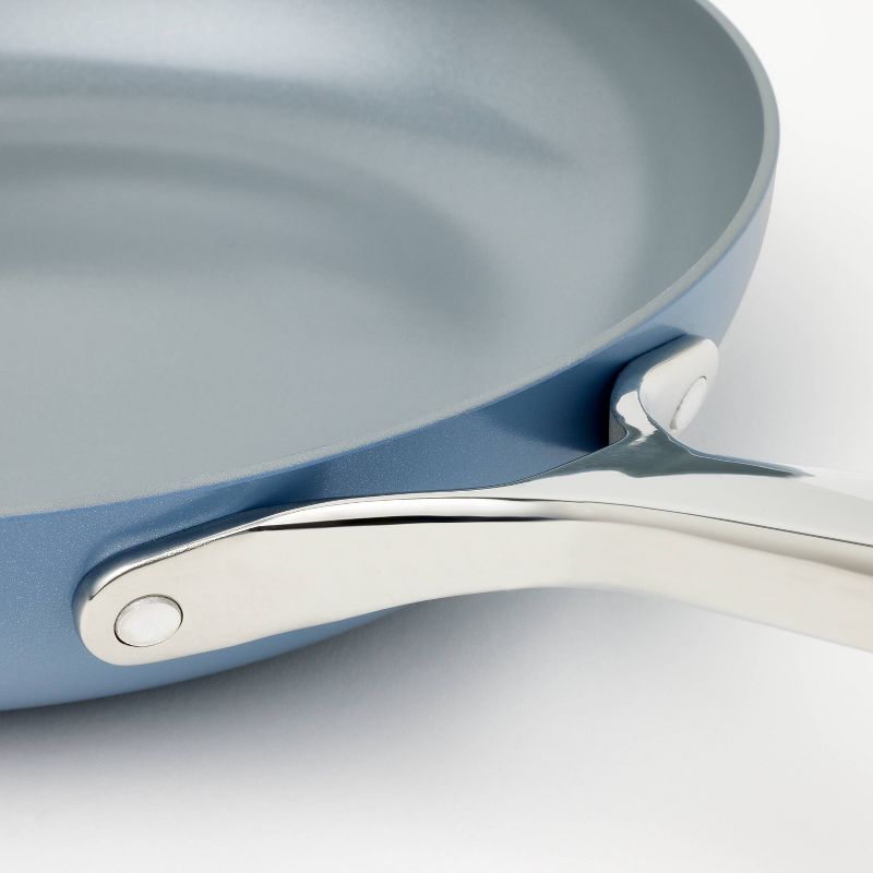 12" Nonstick Ceramic Coated Aluminum Frypan with Cover - Figmint™, 5 of 8