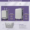 Kumasinova Hard-Shell Luggage,Set of 3,2 Expandable Suitcases with TSA Lock & Travel Bag,Front Opening Luggage with USB Ports,20"&24" - 2 of 4