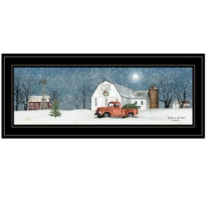 VisioGear Winter Wall Art, Printed Wall Art, Ready to Hang Framed Poster, Black Frame, Multicolor, 27"*11"*1" - 1 of 4