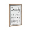 Farmhouse Metal Wall Decor White - Olivia & May: Iron & Wood, Laundry Guide Art - 4 of 4