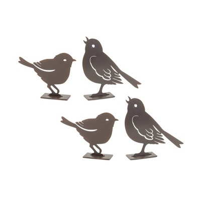 Melrose Metal Cut Out Bird Figurine (Set of 2)