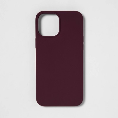 heyday™ Apple iPhone 12 Pro Max Silicone Case - Mulberry Purple