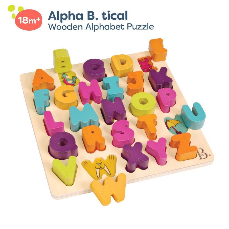 B. toys Wooden Alphabet Puzzle - Alpha-B.-Tical 27pc, 4 of 12