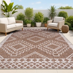 Marokko Diamond  Medallion Indoor/Outdoor Area Rug - JONATHAN Y - 1 of 4