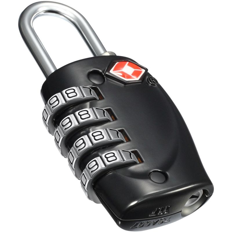 Fosmon TSA Accepted Luggage Lock with 4-Digit Combination - Black, 2 of 6