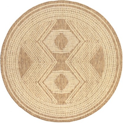 nuLOOM Rayna Geometric Stain Resistant High Traffic Outdoor Area Rug